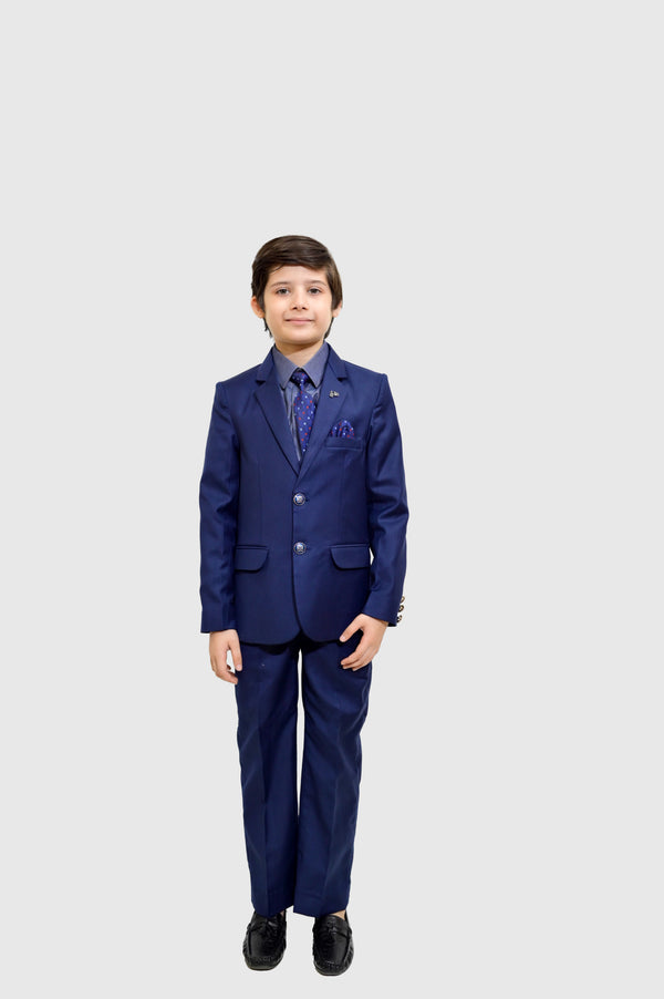 Boys 4-Piece Formal Suiting Set - Blue