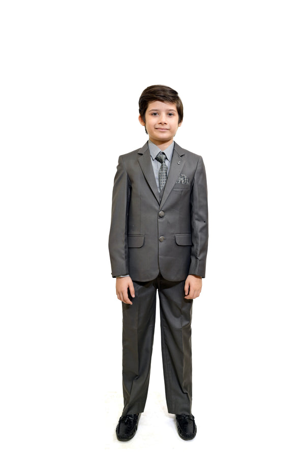 Boys 4-Piece Formal Suiting Set - Grey