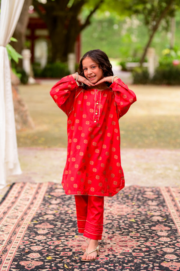 Jacquard Designing 2Pc Suit 4617