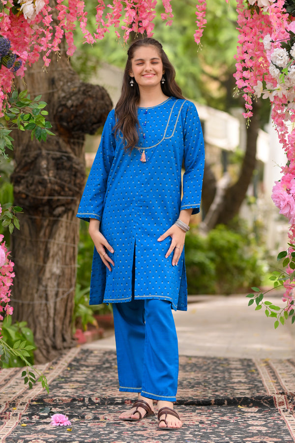 Jacquard Khaddar Designing 2Pc Suit 4595