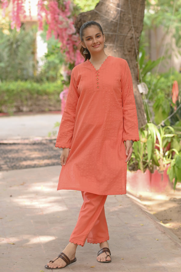 Crinkle Designing 2Pc Suit 4622