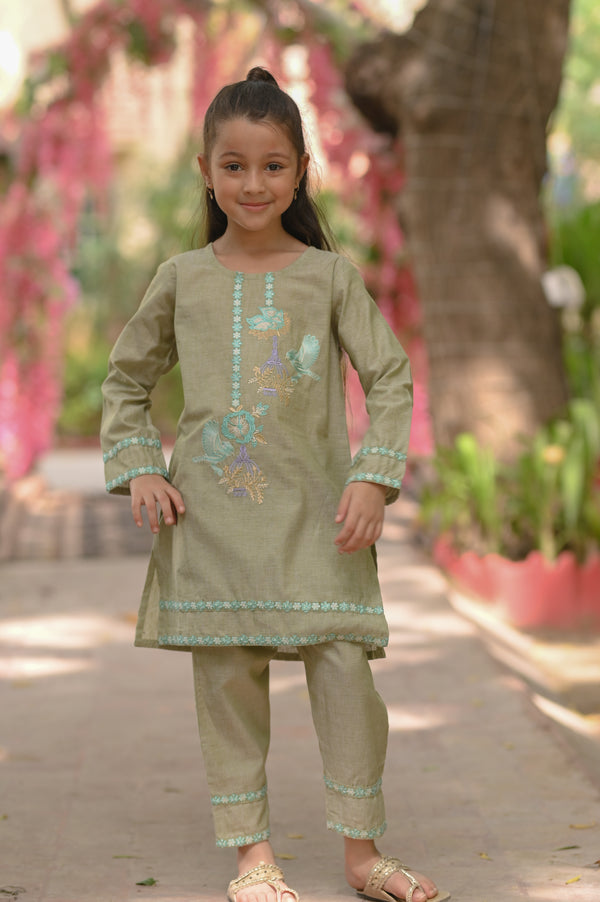 shamray Embroidered 2pc Suit 4587