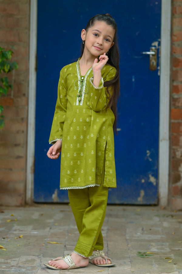 Jacquard Khaddar Designing 2Pc Suit 4579