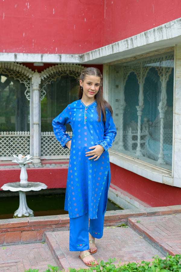 Jacquard Designing 2Pc Suit 4619
